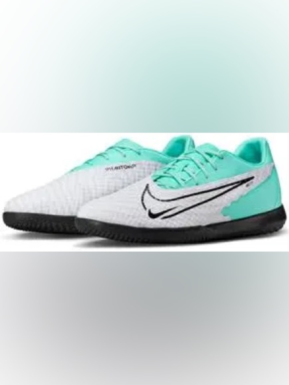 Nike Phantom GX Futsal Shoe, Teal and White